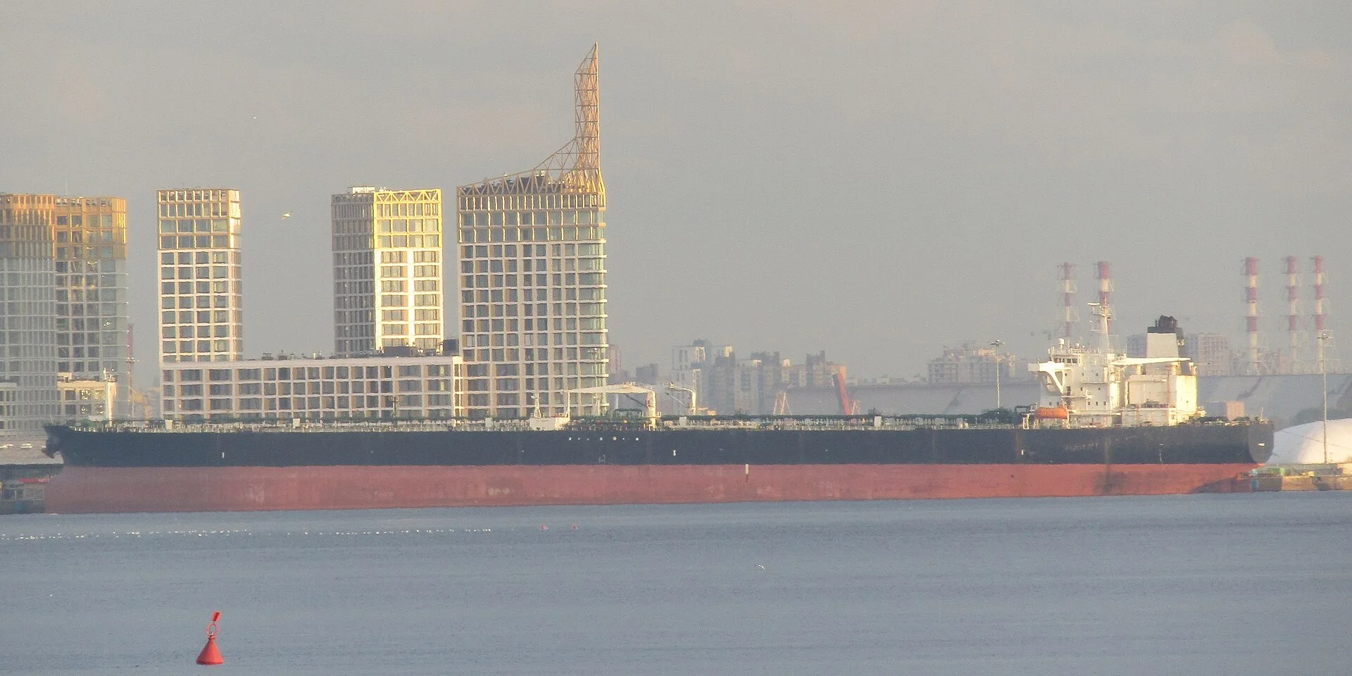 Oil tanker at sea as three tankers struck in Strait of Hormuz and Brent whipsaws