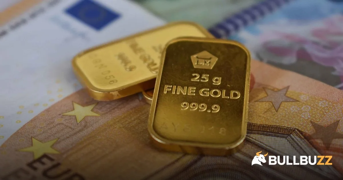 Gold bars on banknotes as gold price dumps to $4,137 after weak NFP with $4,000 support looming