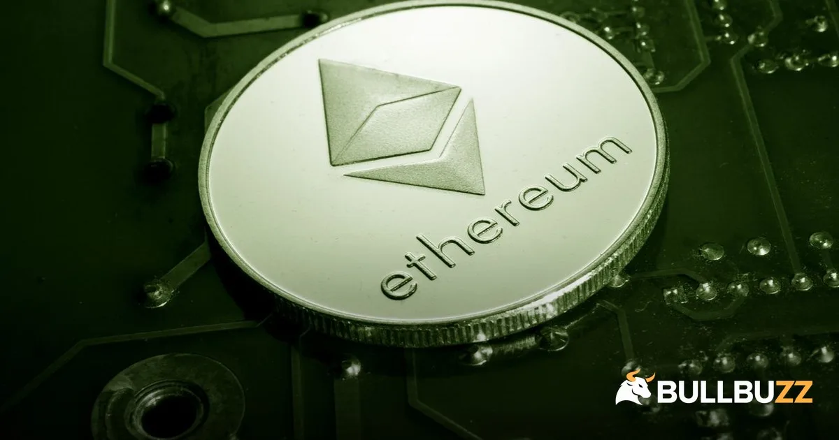 Ethereum coin on circuit board as Blast L2 shuts down with TVL down 98 percent