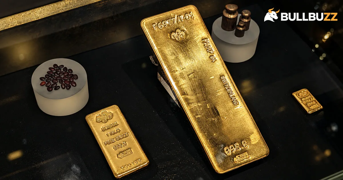 Malaysia gold price 12 October: illustrative gold bars with Kijang Emas coin quote up RM169